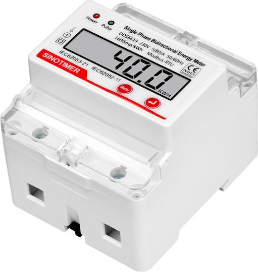 Rs485 Energy Meter Lcd Display Single Phase Dds6619 040 Ac230v 5-80a Dds6619-040