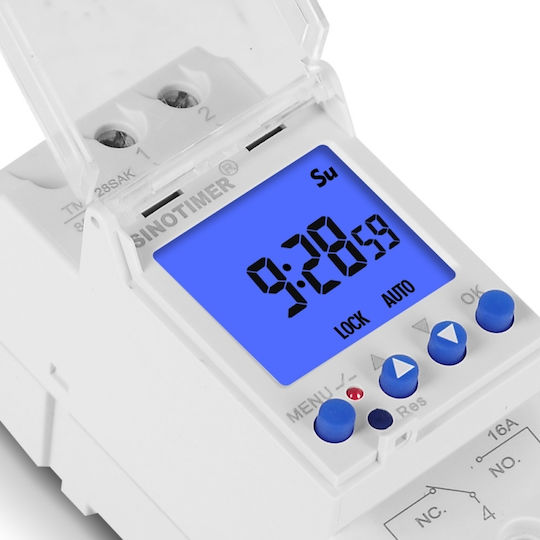 Programmable Timer 1 Second Sinotimer Timer Switch Programmable Illuminated 230v 16a Tm928sakl