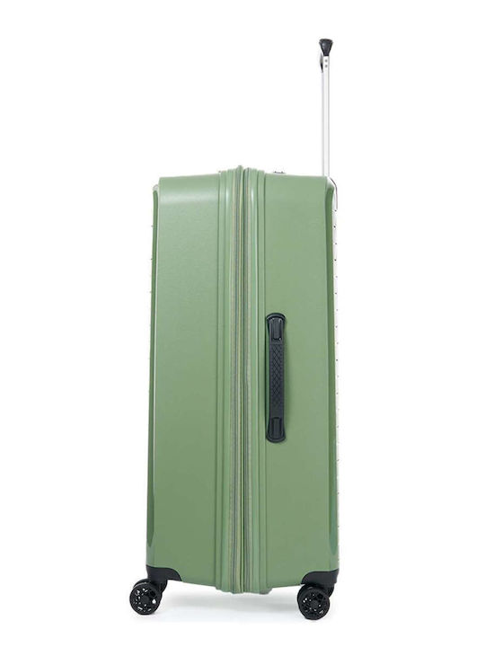 Verage GM18106W Großer Reisekoffer Hartschalen Grün mit 4 Räder Höhe 78cm