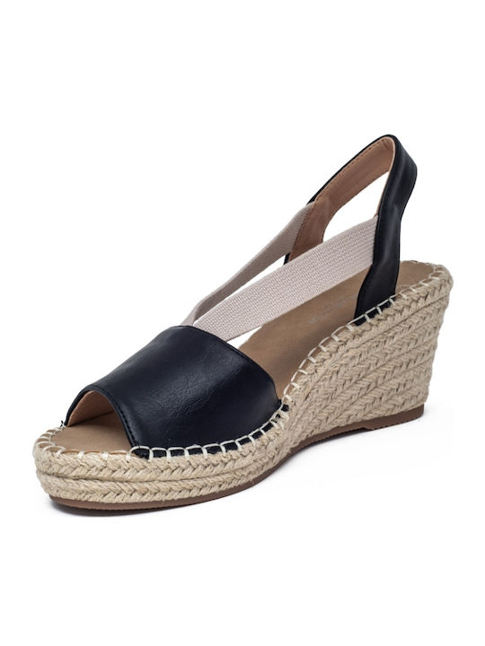 Women's Platform Espadrilles Black