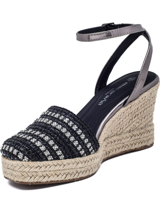 Women's Platform Espadrilles Black