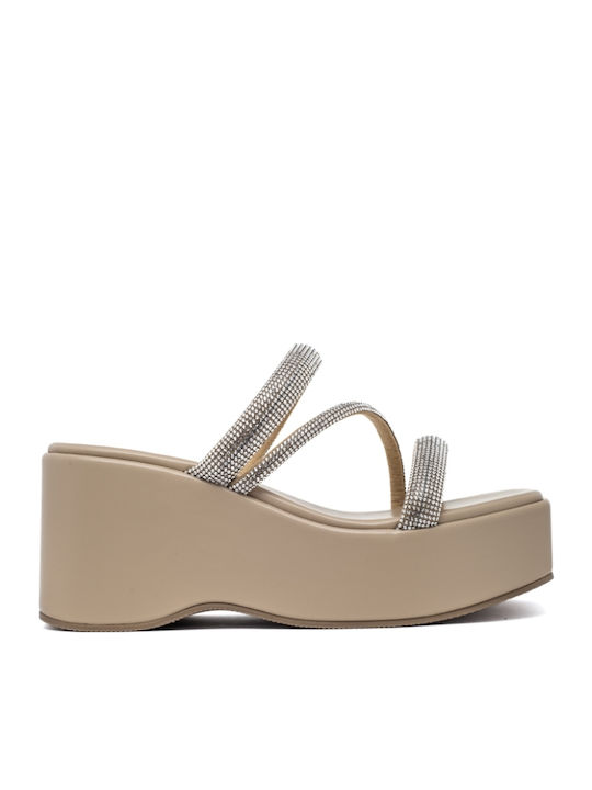 Women's Platform Shoes Beige