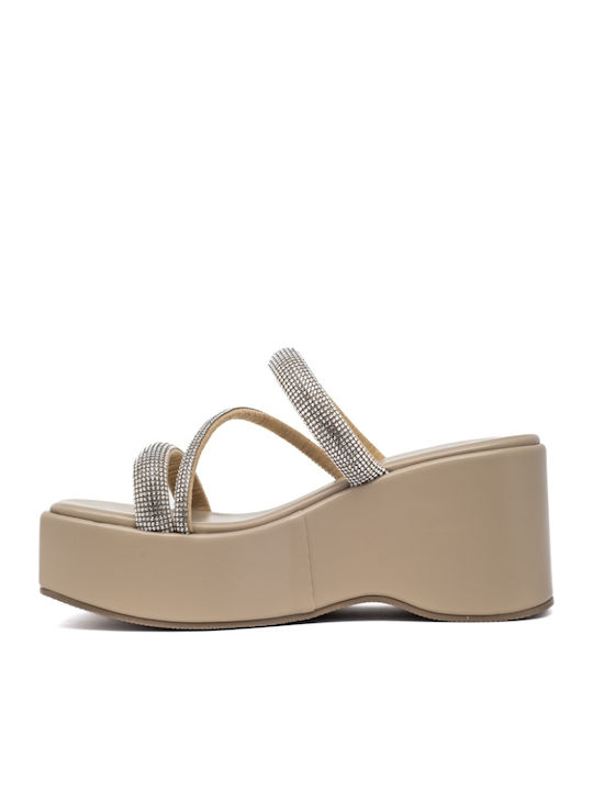 Women's Platform Shoes Beige