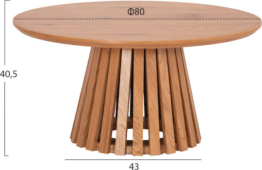 Beistelltisch Talbert 2Stück B43xT43xH45cm Natural Wood Beistelltisch Talbert 2Stück B43xT43xH45cm Natural Wood