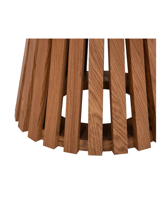 Round Side Table Talbert Wooden Natural Wood 2pcs L43xW43xH45cm.