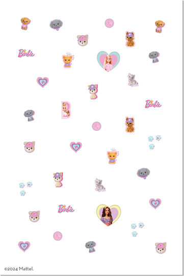 Snails Barbie Nail Stickers Μαγικά Αυτοκόλλητα Νυχιών Barbie & Pets 35τεμ