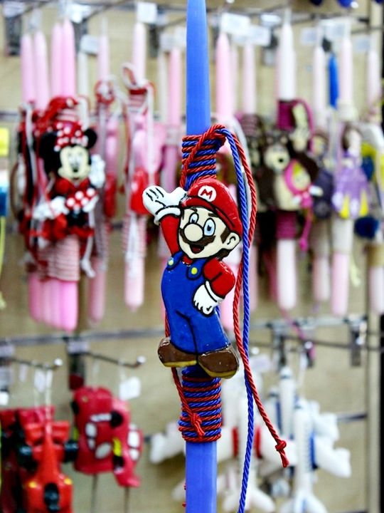 Lumanare De Paste Super Mario Rotundă Mario