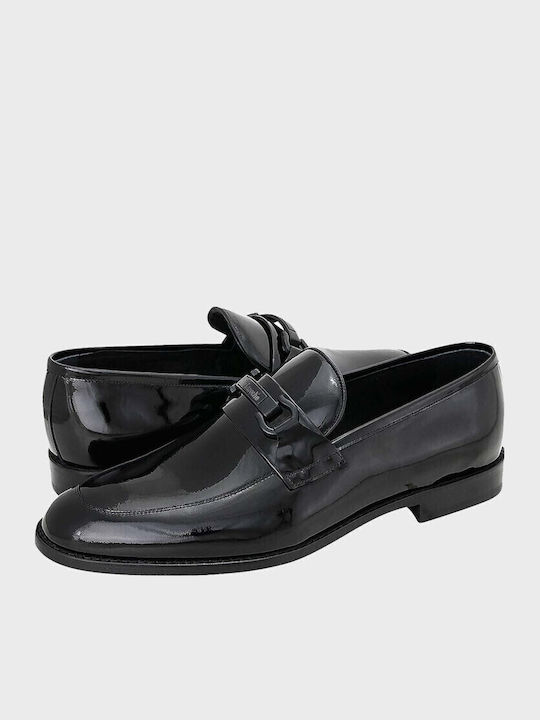 Montel Men's Leather Loafers Black