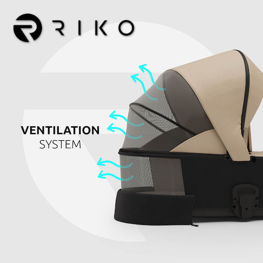 Riko Velar Регулируемо Бебешка количка 2 в 1 Подходящо за Новородено Sage 02 9.2кг