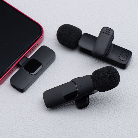 NetOne Lavalier K1 Set Wireless Δυναμικό Microphone Πέτου, Clip On for Mobile