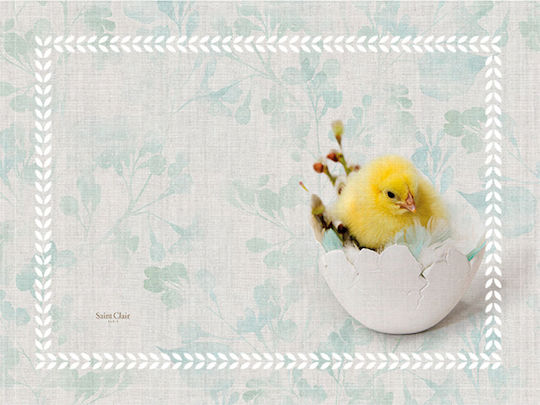 Πασχαλινό Σουπλά 2 Όψεων Polyester 07 Easter 45x33εκ Saint Clair