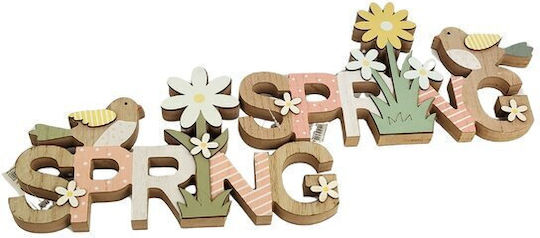 Wooden Sign Spring Decorative 30x2x17cm 2 Designs