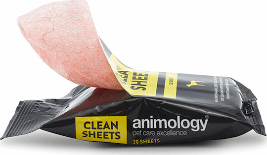 Animology Clean Sheets 20 Μαντηλάκια Σκύλου για Καθαρισμό Σώματος