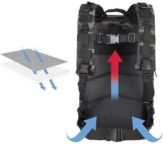 Nils Rucsac Militar Rucsacuri Pădure Negru 30lt
