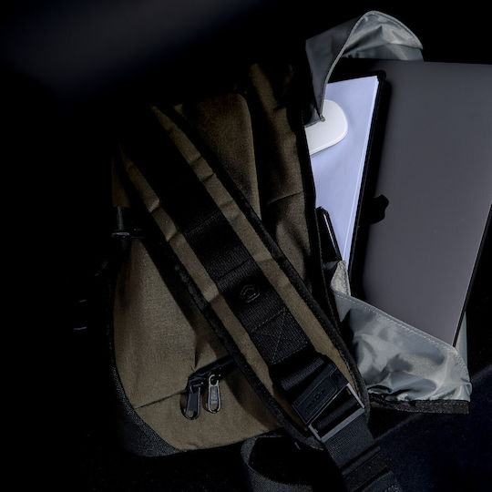 Consul Side Messenger Στρατιωτικό Τσαντάκι Ώμου από Cordura Μαύρο 13.4lt K16111-01