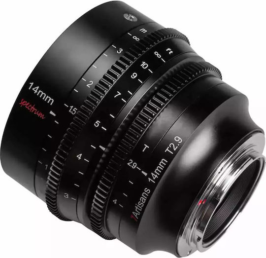 7artisans Full Frame Camera Lens T2.9 Spectrum Fixed for Leica L Mount Black