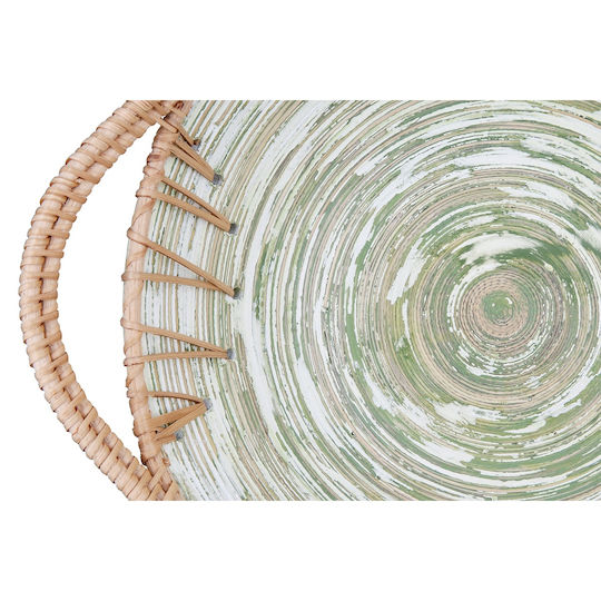 ArteLibre Fortaleza Διακοσμητικό Μπωλ Rattan Εκρού 35x30x11cm