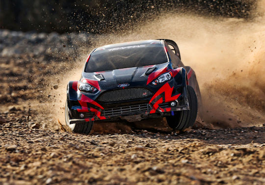 Traxxas Ford Fiesta ST Rally Τηλεκατευθυνόμενο Αυτοκίνητο 4WD Κόκκινο