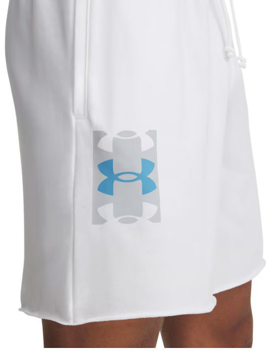 Rival Terry Logo Men's Athletic Shorts White, Mod Gray, Ether Blue
