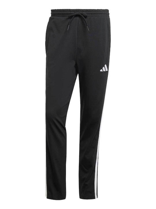 Essentials 3-Stripes Jogginghose ohne Gummizug Black