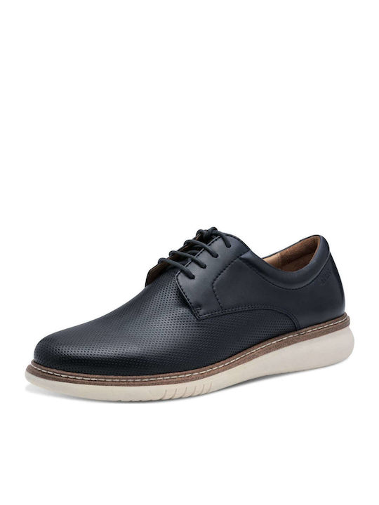 Men's Leather Casual Shoes Blue