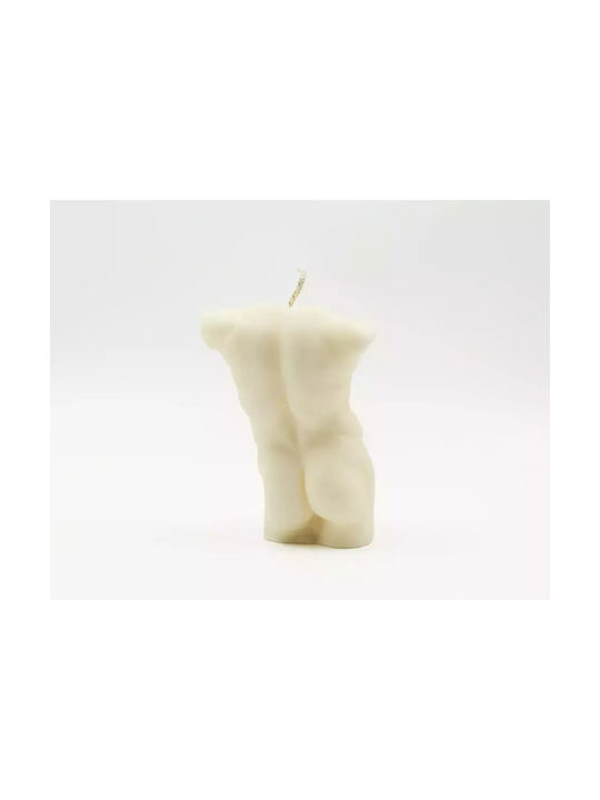 Scented Soy Candle Male Body Timeless Torso Salted Caramel