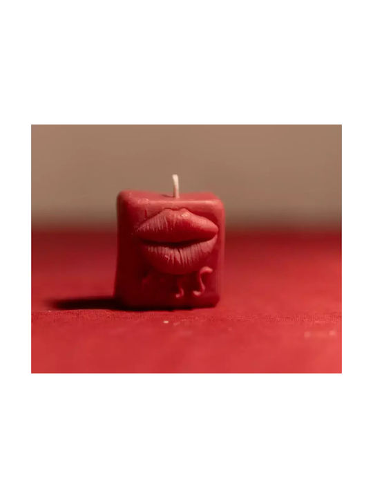 Aromatic Natural Soy Candle Sweet Kiss Lips Design Cotton