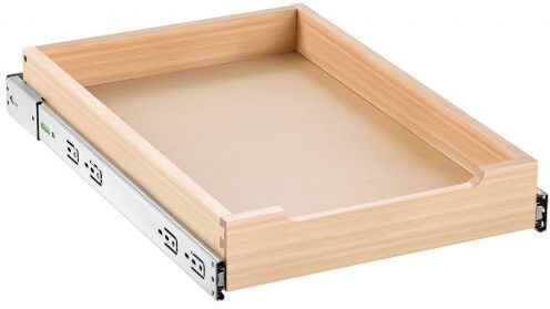 Organizator glisant pentru dulap Vevor, sertar din lemn cu închidere lentă, 14"W x 21"D