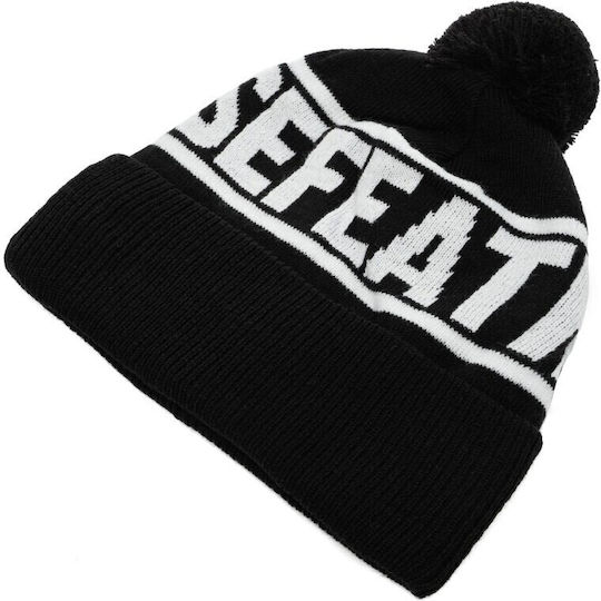 Beanie Ανδρικός Σκούφος Πλεκτός σε Μαύρο χρώμα