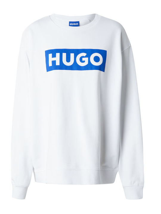 Classic Crew Lang Damen Sweatshirt White-Blue