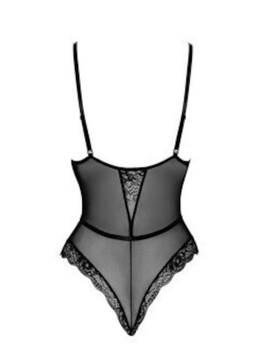 Küssbarer Erster Kuss Schwarzer Bodysuit