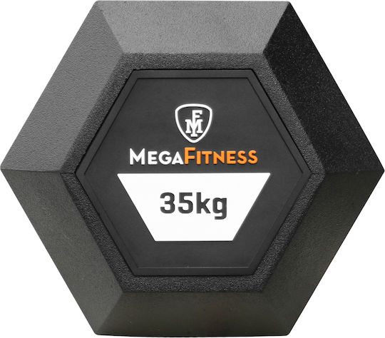 MegaFitness Haltere Hexagonale Din Cauciuc 1 x 35kg