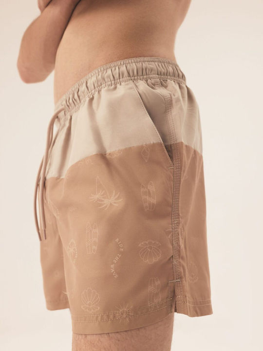 Henderson Herren Badebekleidung Shorts Beige