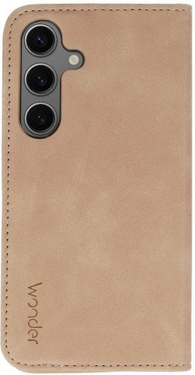 Samsung Book Wonder Smart Synthetisches Leder / Silikon Braun (Galaxy S25 Ultra,Samsung S25 Ultra)