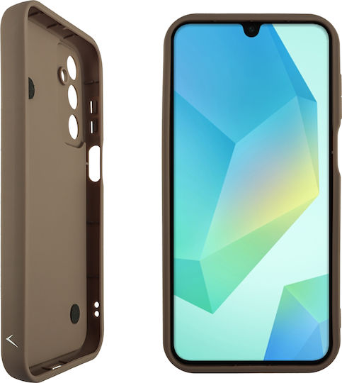 Volte-Tel Butterflies Strap Umschlag Rückseite Silikon mit Band Braun (Galaxy A16)