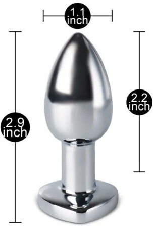 Anal Plug with Wireless Functionality and Vibration Silver 5cm