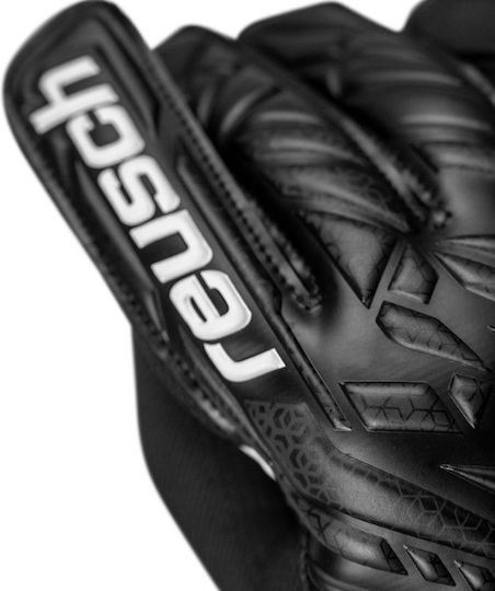 Reusch Attrakt Starter Solid Kids Goalkeeper Gloves Black