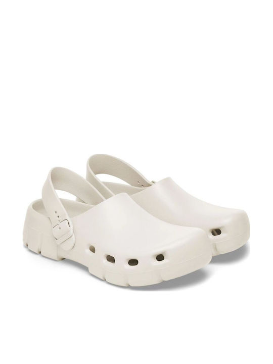 Birkenstock Birki Flow Eva Γυναικεία Σαμπό Λευκά