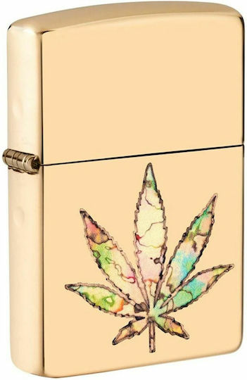 Zippo Αντιανεμικός Αναπτήρας Φλόγας Pot Leaf Fusion