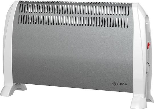 Eldom Konvektorheizung Boden 2000W mit elektronischem Thermostat 68.7x42.7cm Silber