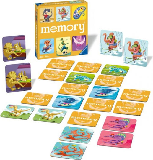 Board Game Memory Δεινόσαυροι Σε Δράση for 1+ Players 3+ Years Old (EN) Ravensburger