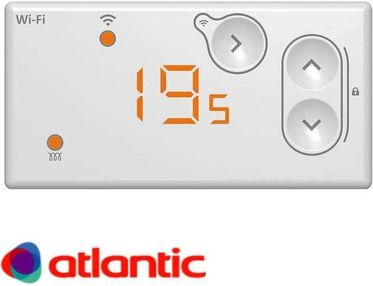 Atlantic F120 Convector Heater Wall 1500W with Electronic Thermostat and WiFi 61.3x46.1cm White