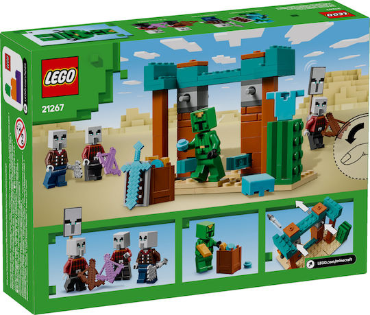LEGO Minecraft The Illager Desert Patrol for Ages 7+ 105 Pieces