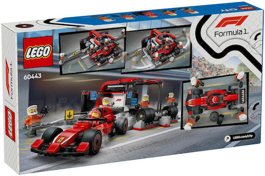 LEGO City F1 Pit Stop & Pit Crew with Ferrari Car for Ages 6+ 322 Pieces