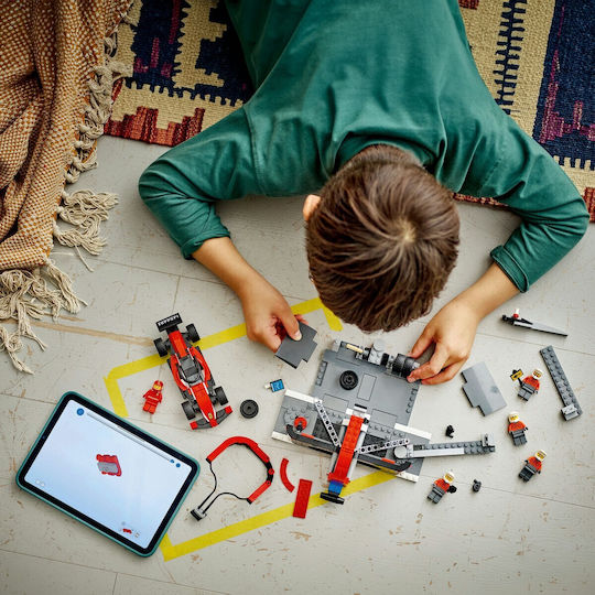LEGO City F1 Pit Stop & Pit Crew with Ferrari Car for Ages 6+ 322 Pieces