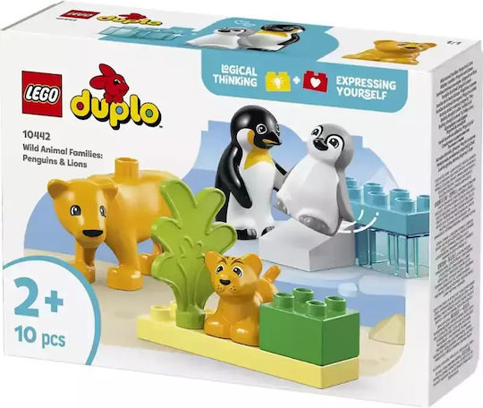 LEGO Duplo Wild Animal Families: Penguins & Lions για 2+ Ετών 10τμχ