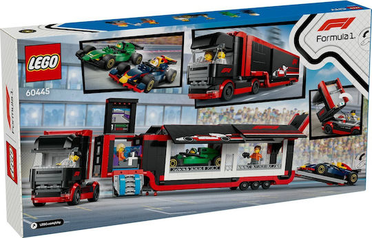 LEGO City F1® Lastwagen mit RB20 & AMR24 F1® Autos für 8+ Jahre 1086Stücke