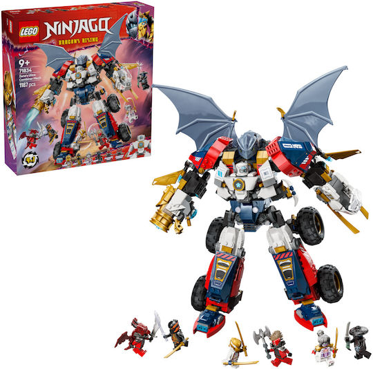 LEGO Ninjago Ultra Combiner Mech Al Lui Zane Pentru 9+ Ani 1187 Bucăți