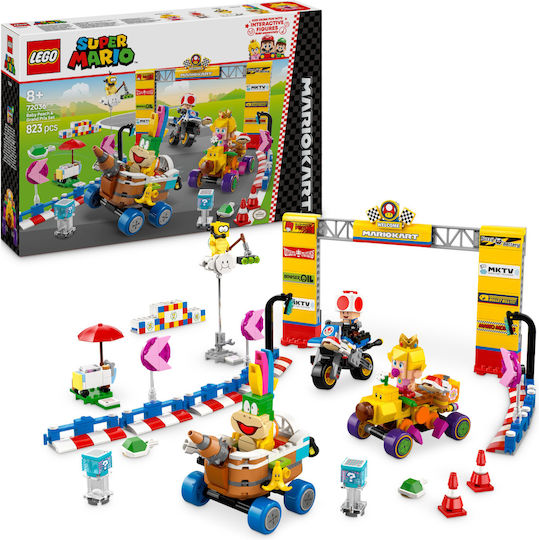 LEGO Super Mario Baby Peach & Grand Prix Set For 8+ Years 823 Pieces