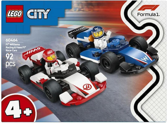 LEGO City F1® Williams Racing & Haas F1® Race Cars για 4+ Ετών 92τμχ
